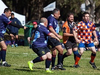 ARG BA MarDelPlata 2014SEPT26 GO Dingoes vs SuperAlacranes 014 : 2014, 2014 - South American Sojourn, 2014 Mar Del Plata Golden Oldies, Alice Springs Dingoes Rugby Union Football CLub, Americas, Argentina, Buenos Aires, Date, Golden Oldies Rugby Union, Mar del Plata, Month, Parque Camet, Patagonia - Super Alacranes, Places, Rugby Union, September, South America, Sports, Teams, Trips, Year